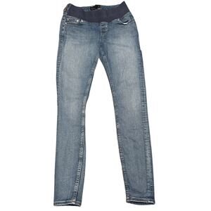 ASOS DESIGN Womens Under Bump Skinny Maternity Blue Jeans Size US 2 UK 6